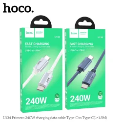 Cáp Sạc Type-C to Type-C Hoco U134 Primero 240W 1.8M