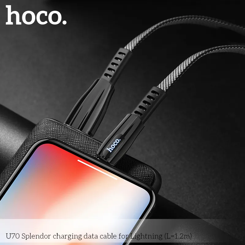 Cáp Sạc Hoco U70 Splendor hỗ trợ sạc nhanh và truyền dữ liệu ổn định