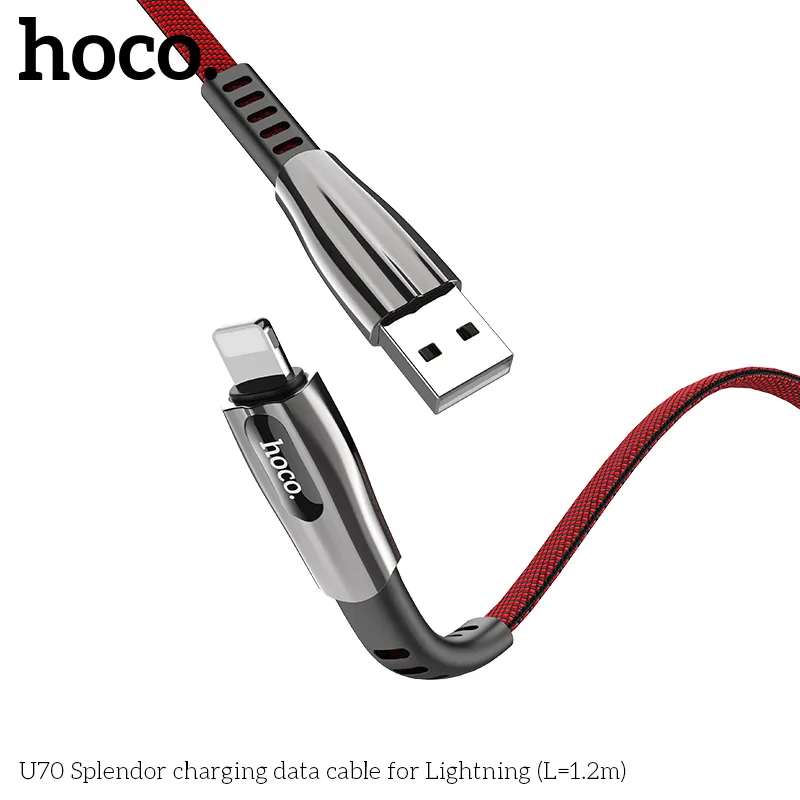 Kích thước 1,2 mét tiện dùng mọi lúc mọi nơi với cáp Hoco U70 Splendor