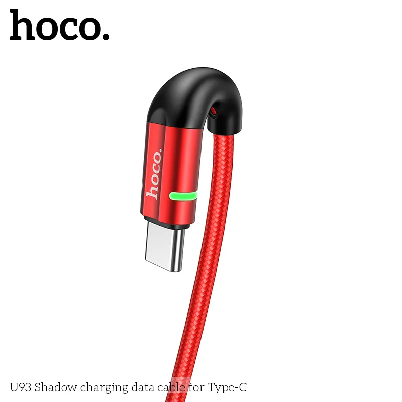 Cáp sạc Type-C Hoco U93 Shadow công năng sạc nhanh 3A hiệu quả