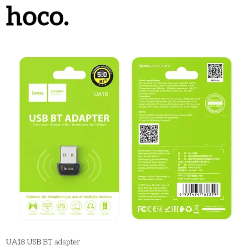 Bộ Chuyển Đổi Hoco UA18 USB BT adapter