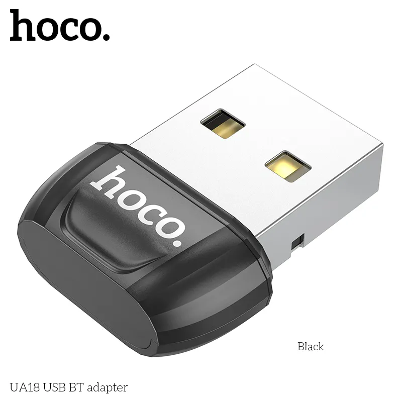 Bộ Chuyển Đổi Hoco UA18 USB BT adapter kết nối Bluetooth 5.0 đa thiết bị