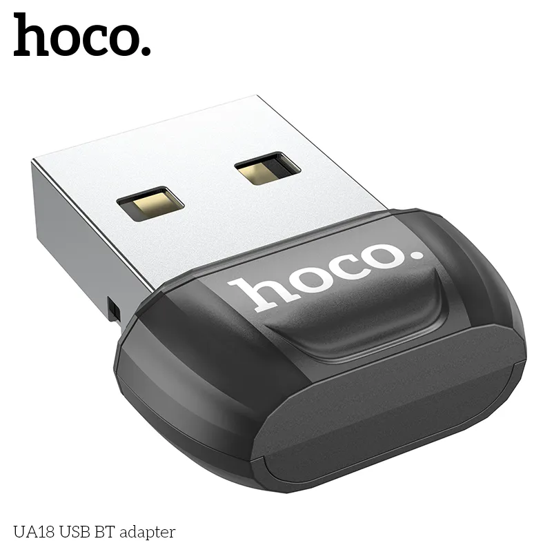 Kích thước nhỏ gọn 22x17x1.2mm, nhẹ 2g Hoco UA18 USB BT adapter