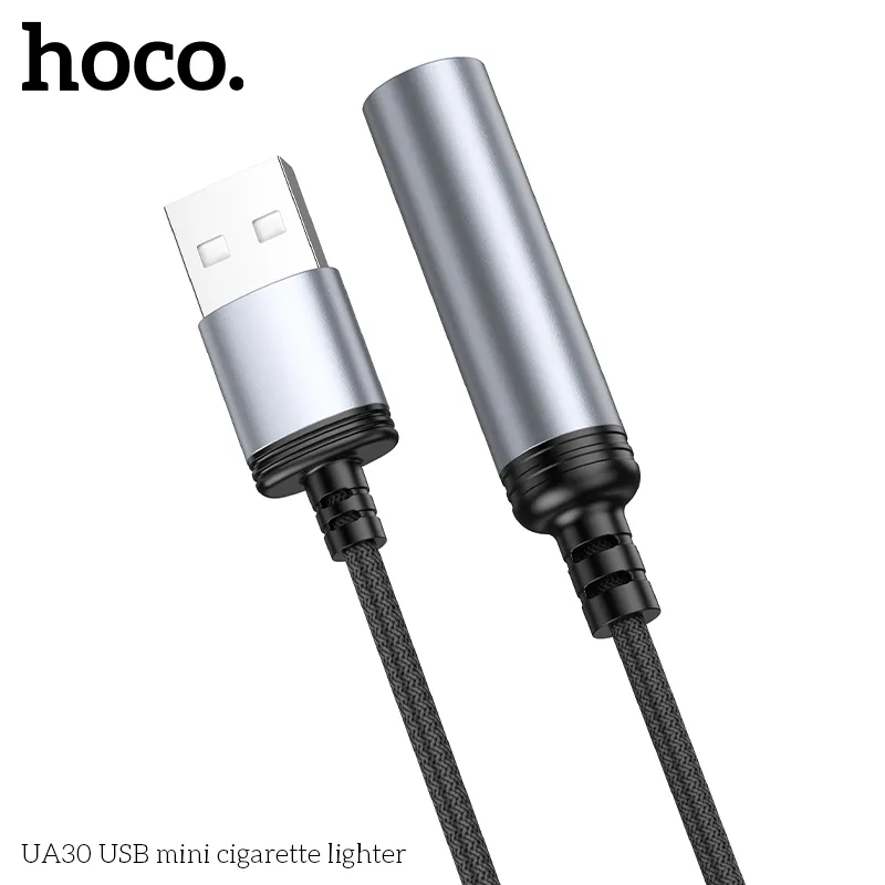 Bộ Chuyển Đổi Hoco UA30 USB mini cigarette lighter thiết kế nhỏ gọn tiện lợi cho ô tô