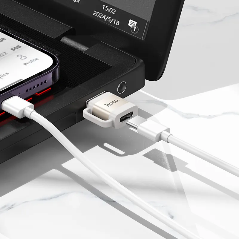 Tính năng chi tiết adapter Hoco UA31E: Type-C sang Lightning, sạc 3A