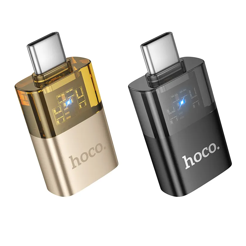 Bộ Chuyển Đổi Hoco UA36B C male to USB female OTG adapter trong suốt chất lượng cao