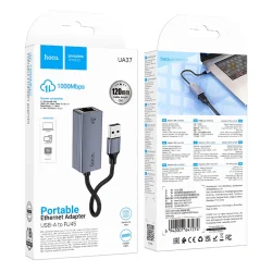 Bộ Chuyển Đổi Hoco UA37 USB ethernet adapter 1000 Mbps