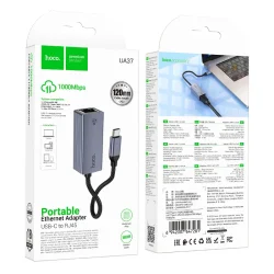 Bộ Chuyển Đổi Hoco UA37 Type-C ethernet adapter 1000 Mbps