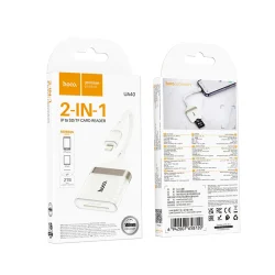 Bộ Chuyển Đổi Hoco UA40 Crystal iP 2-in-1 card reader