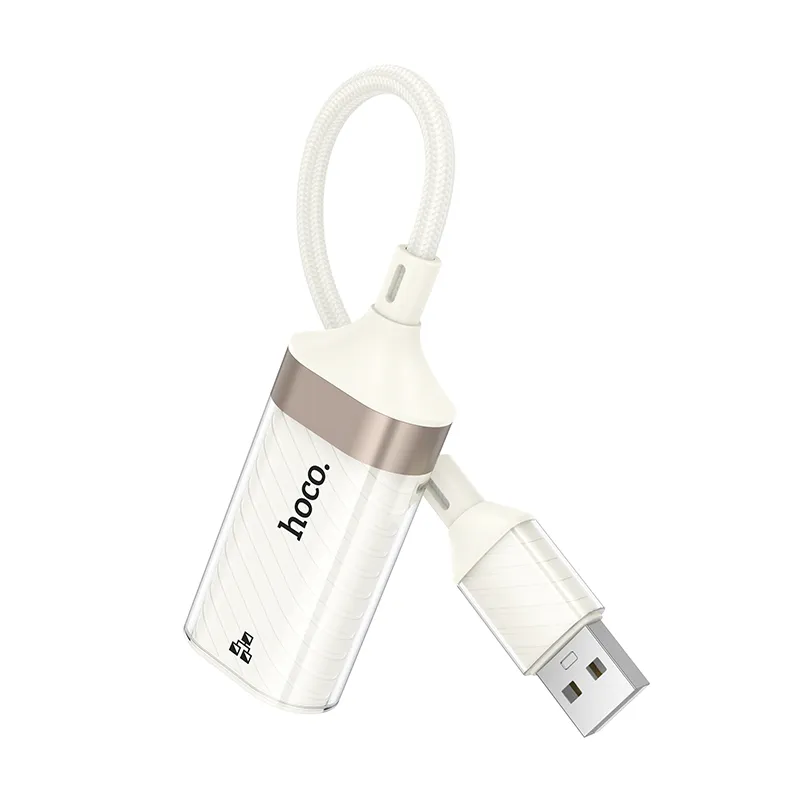 Bộ Chuyển Đổi Hoco UA41 Crystal chất liệu hợp kim nhôm và nhựa bền bỉ