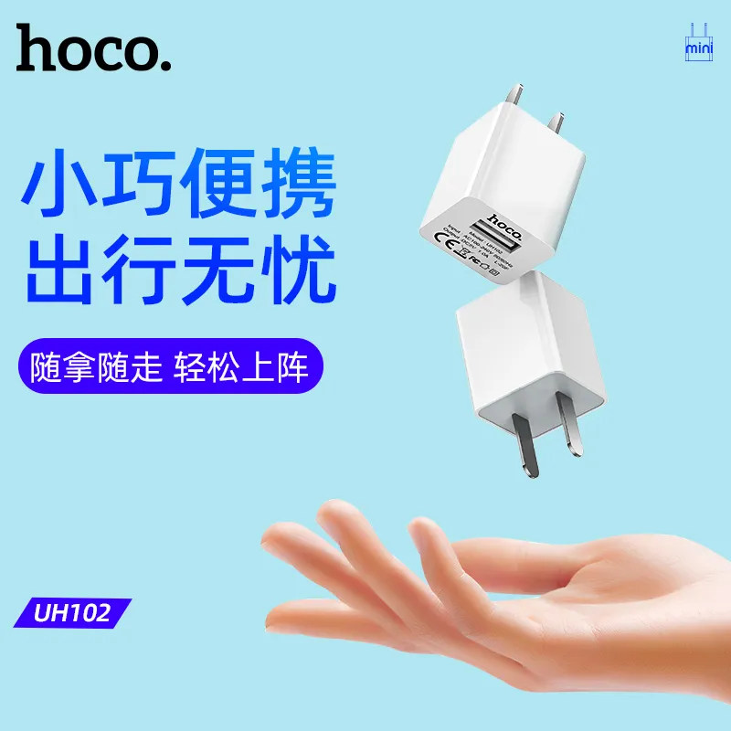 Củ Sạc Hoco UH102 Smart (US) với thiết kế nhỏ gọn và tinh tế