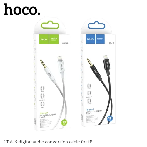 Cáp Chuyển Đổi Âm Thanh Hoco UPA19 Digital cho iP (iP male sang DC3.5 male)