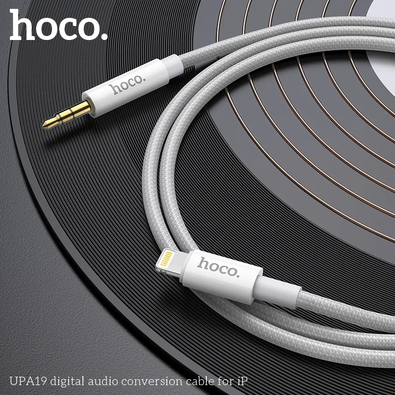 Cáp Chuyển Đổi Âm Thanh Hoco UPA19 Digital cho iP thiết kế chất lượng cao, hỗ trợ truyền âm thanh số chuẩn