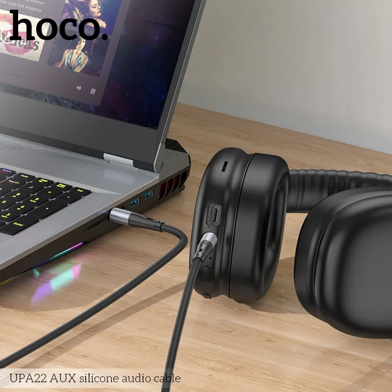 Cáp Hoco UPA22 thiết kế silicone mềm dẻo chống rối, màu sắc tinh tế