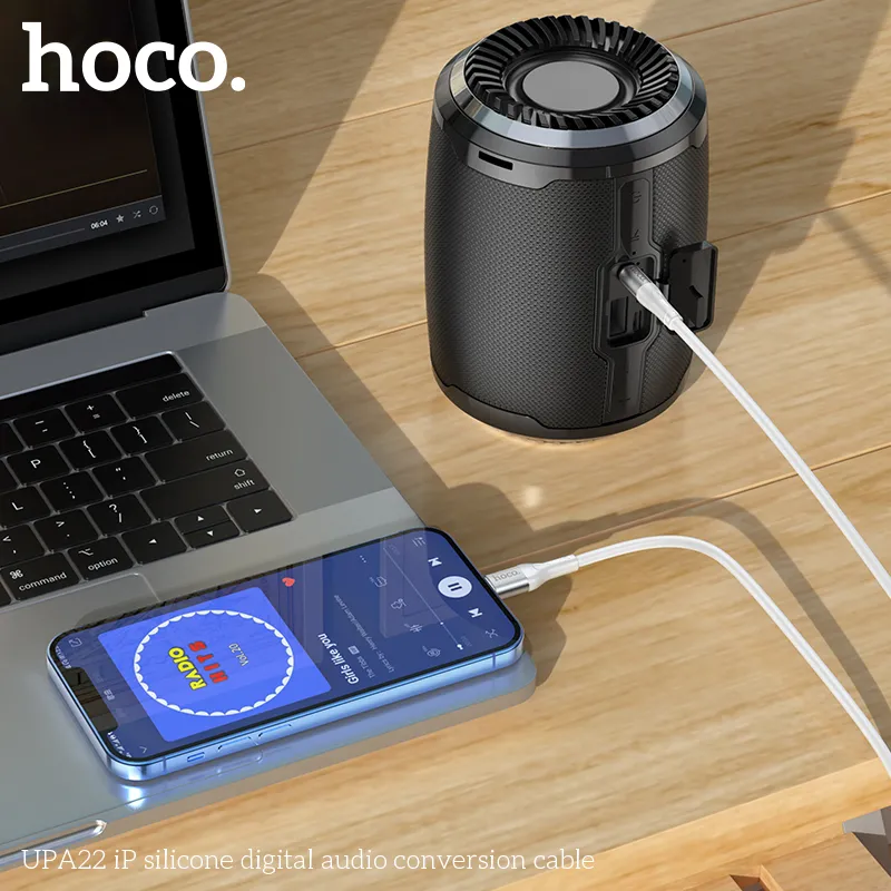 Cáp chuyển đổi âm thanh Hoco UPA22 iP silicone chất lượng cao dễ sử dụng