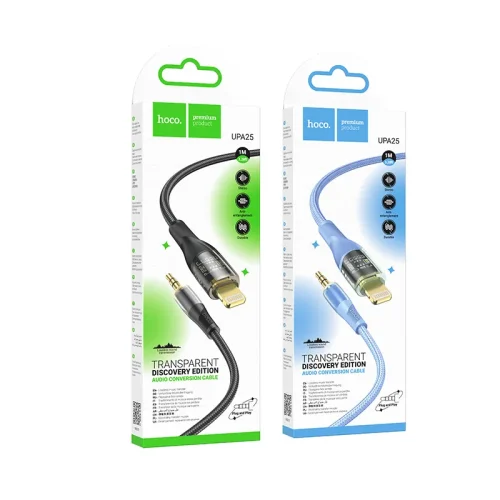 Cáp Chuyển Đổi Âm Thanh Hoco UPA25 Transparent Discovery Edition iP