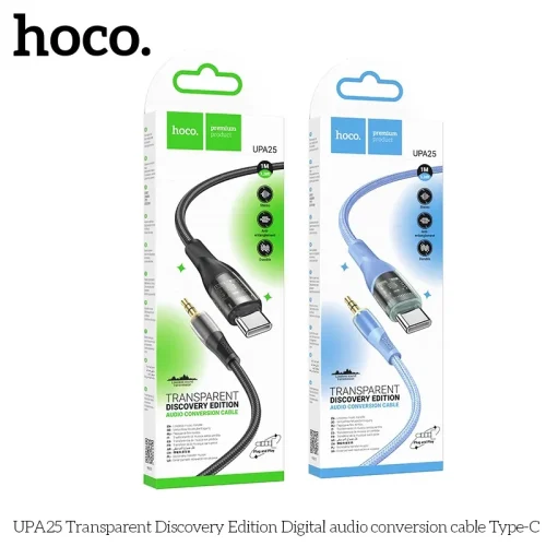 Cáp Chuyển Đổi Âm Thanh Hoco UPA25 Transparent Discovery Edition Type-C