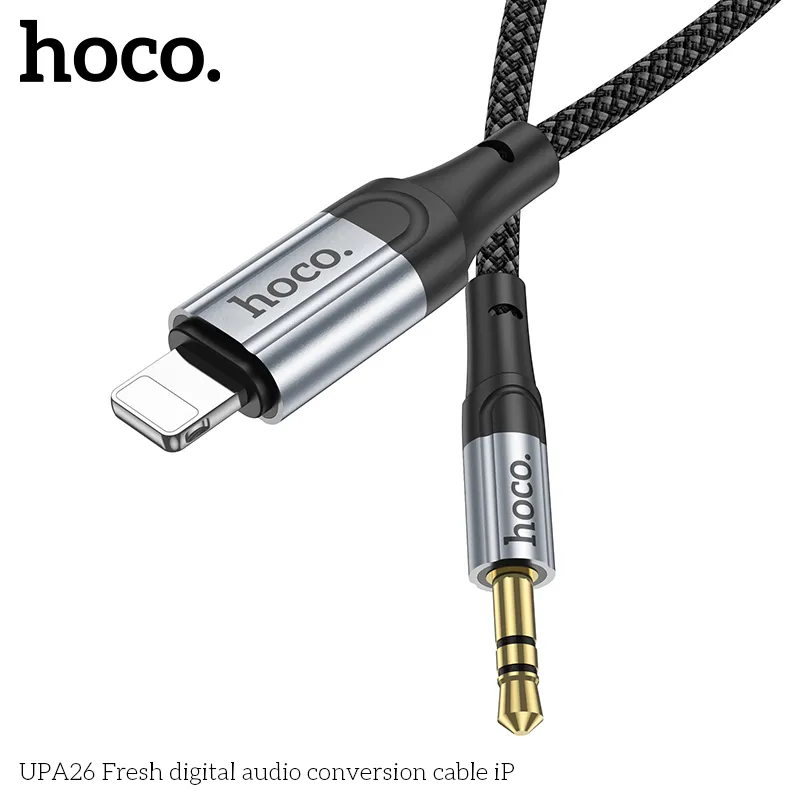 Cáp Chuyển Đổi Âm Thanh Hoco UPA26 Fresh iP chất liệu bền bỉ – kết nối nhanh chóng, mua ngay chính hãng