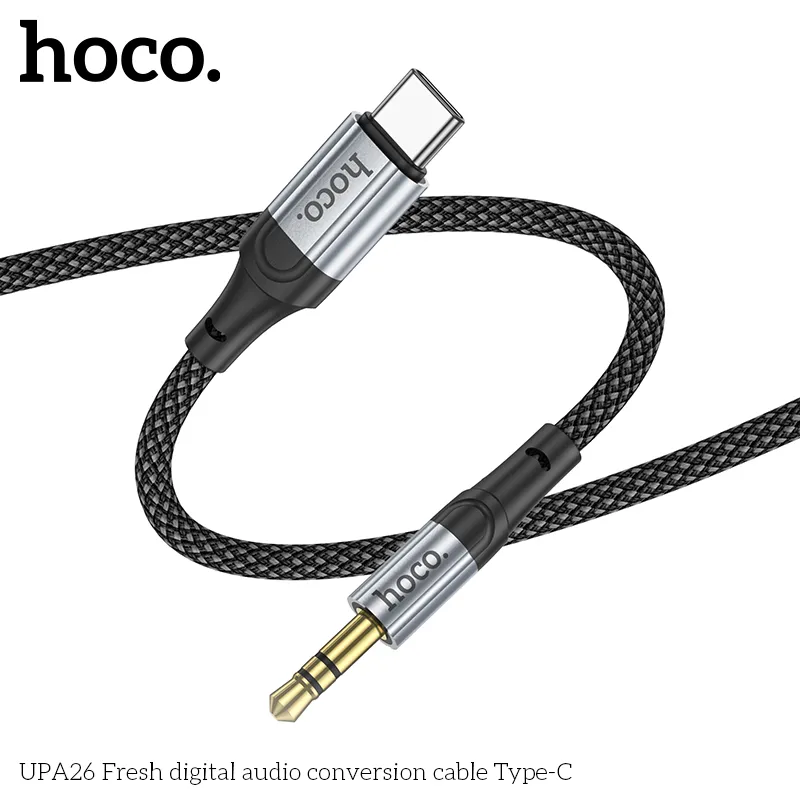Cáp chuyển đổi âm thanh Hoco UPA26 Fresh Type-C thiết kế nhỏ gọn bền bỉ
