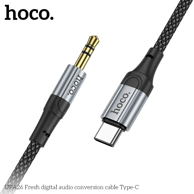 Cáp Hoco UPA26 thiết kế kim loại và dây nylon chống rối