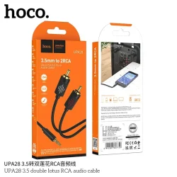 Cáp Chuyển Đổi Âm Thanh Hoco UPA28 3.5 double lotus RCA