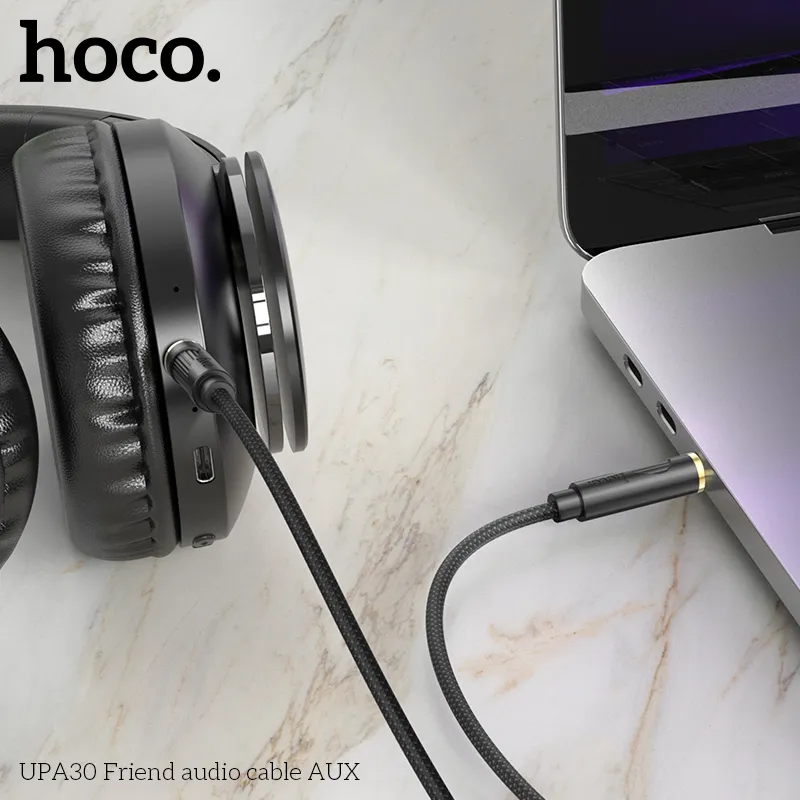 Cáp Chuyển Đổi Âm Thanh Hoco UPA30 Friend AUX thiết kế tiện lợi, kết nối ổn định