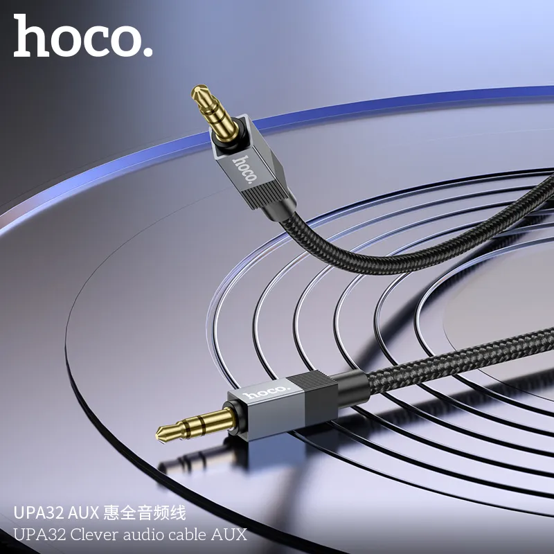 Cáp Chuyển Đổi Âm Thanh Hoco UPA32 Clever AUX thiết kế nhỏ gọn, dễ dàng kết nối mọi thiết bị