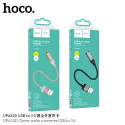 Cáp Chuyển Đổi Âm Thanh Hoco UPA32D Clever USB to 3.5