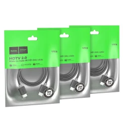 Cáp Dữ Liệu Hoco US08 HDTV 2.0 male-to-male 4K HD data cable L=1M