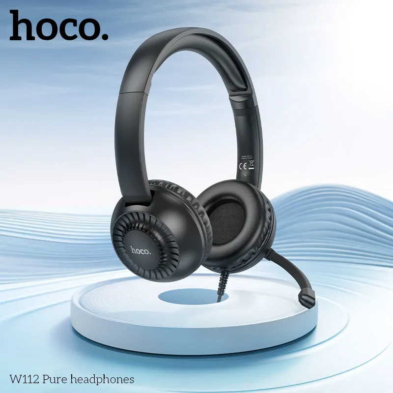 Kích thước tai nghe gaming Hoco W112 Pure 190x166x68.8mm, trọng lượng 172g