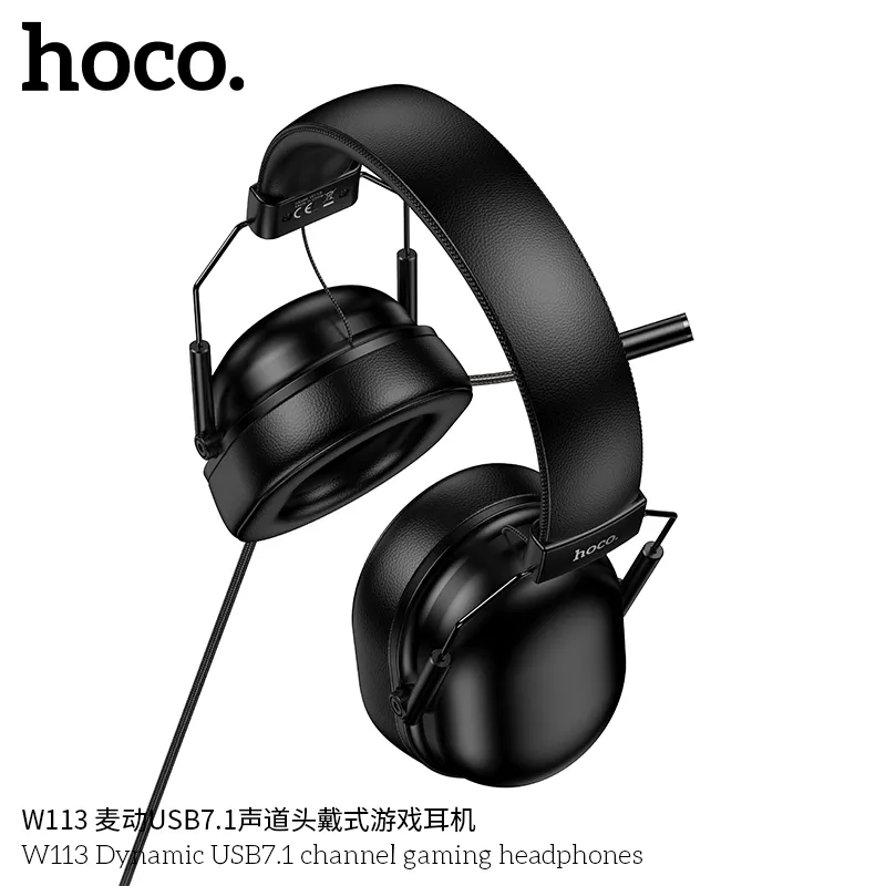 Tai nghe Hoco W113 thiết kế ôm tai êm ái, kiểu dáng thời trang