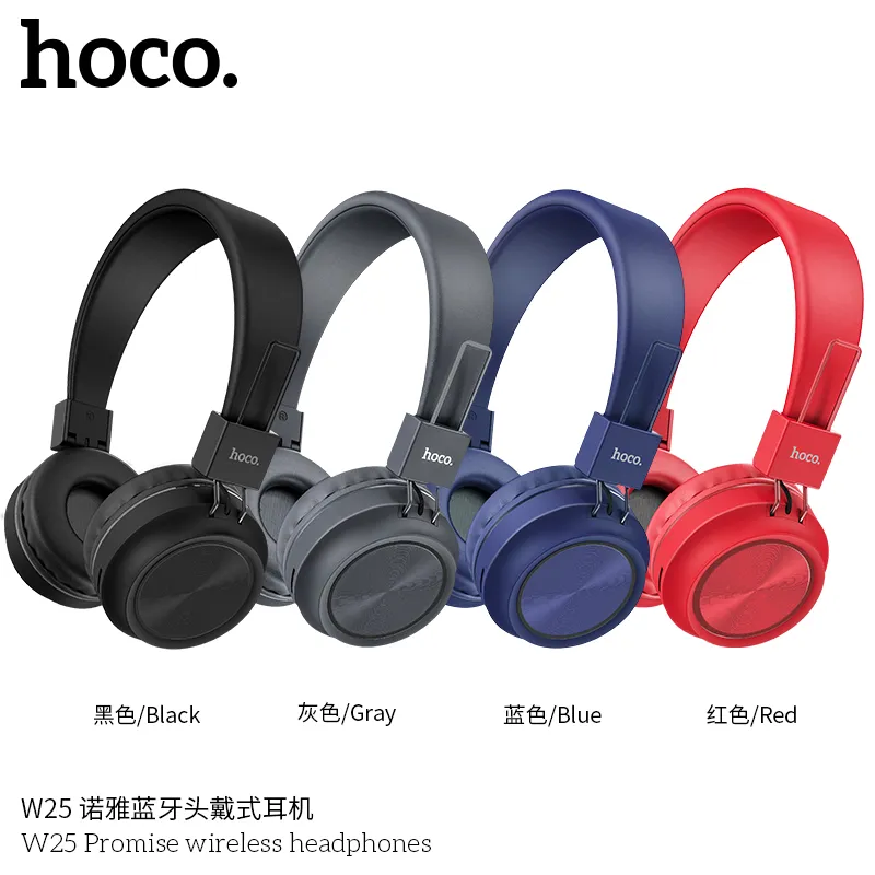 Tai nghe Bluetooth chụp tai Hoco W25 Promise Wireless chất lượng cao, âm thanh trong trẻo