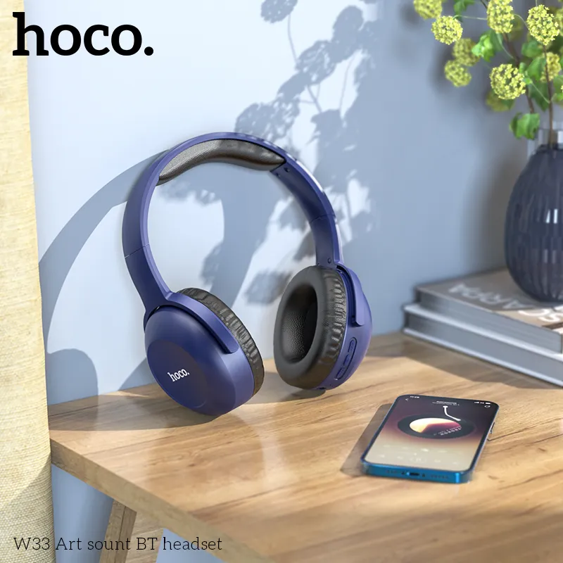 Tai nghe Bluetooth chụp tai Hoco W33 Art Sount thiết kế hiện đại, âm thanh sống động và tiện lợi