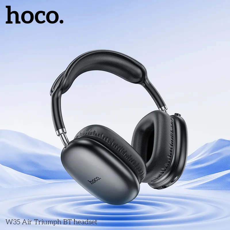 Tai nghe Hoco W35 Bluetooth 5.3, hỗ trợ AUX và thẻ TF