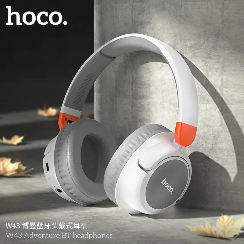 Kích thước tai nghe Hoco W43 Adventure 182x177x76mm, trọng lượng 163g tiện lợi