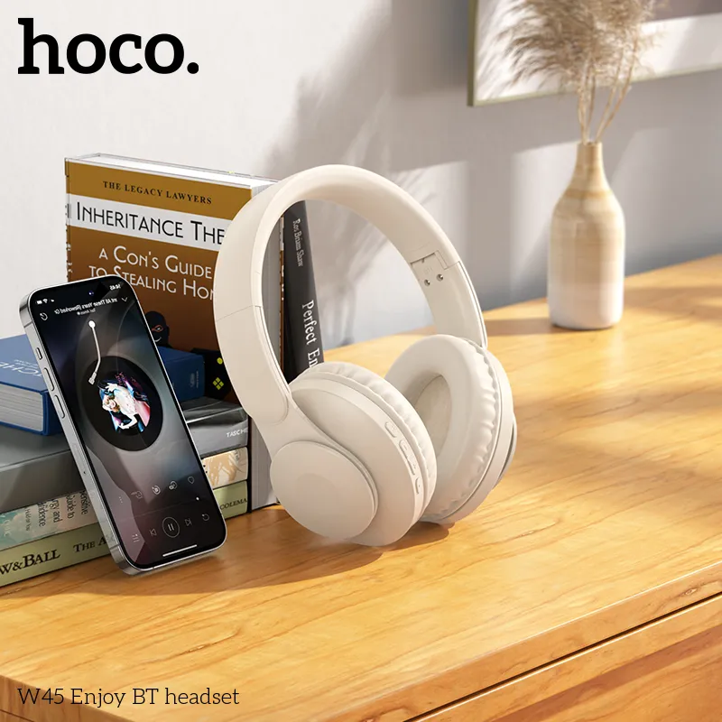 Trải nghiệm Tai nghe Bluetooth Hoco W45 Enjoy pin trâu 46 giờ, âm thanh sống động rõ nét