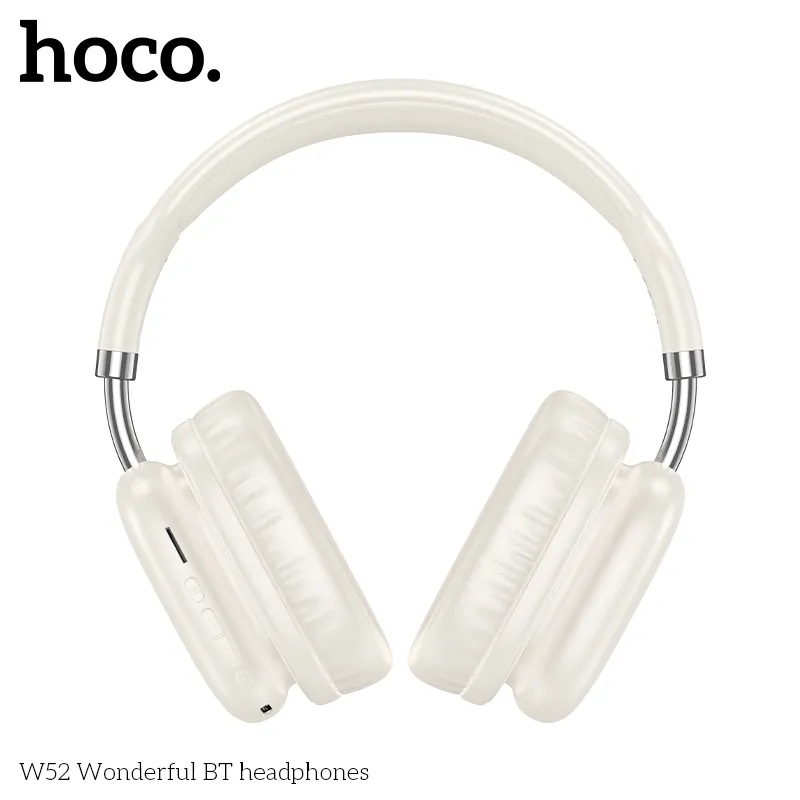 Thiết kế tai nghe Hoco W52 với kiểu dáng chụp tai ôm sát mềm mại