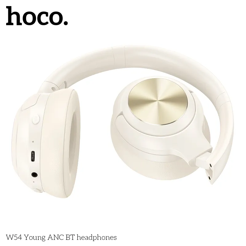 Công năng Tai nghe Bluetooth Hoco W54 Young ANC hỗ trợ kết nối Bluetooth 5.4 và ANC chống ồn