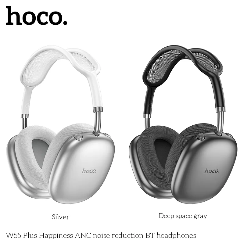 Tai nghe Bluetooth Hoco W55 Plus tích hợp công nghệ ANC lọc tiếng ồn vượt trội