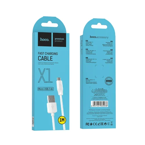 Cáp Sạc Micro Hoco X1 Rapid L=1M