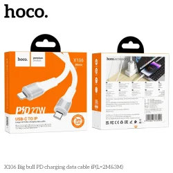 Cáp Sạc PD iP Hoco X106 Big Bull L=3M
