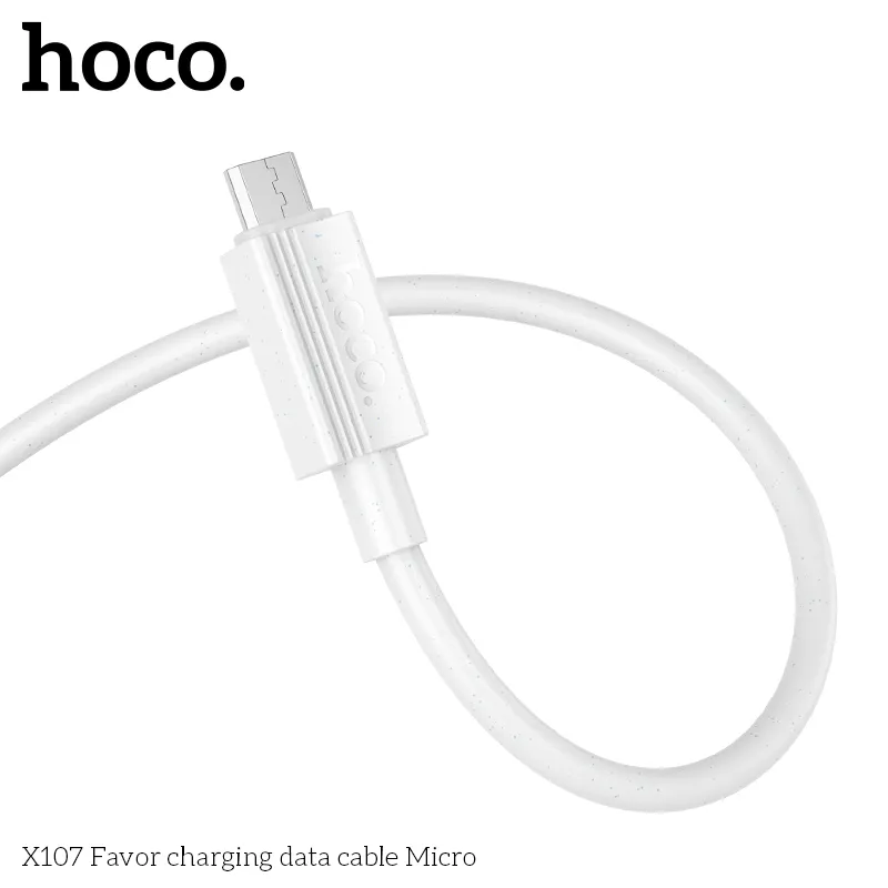 Công năng sạc nhanh 2.4A ổn định của cáp Hoco X107 Favor