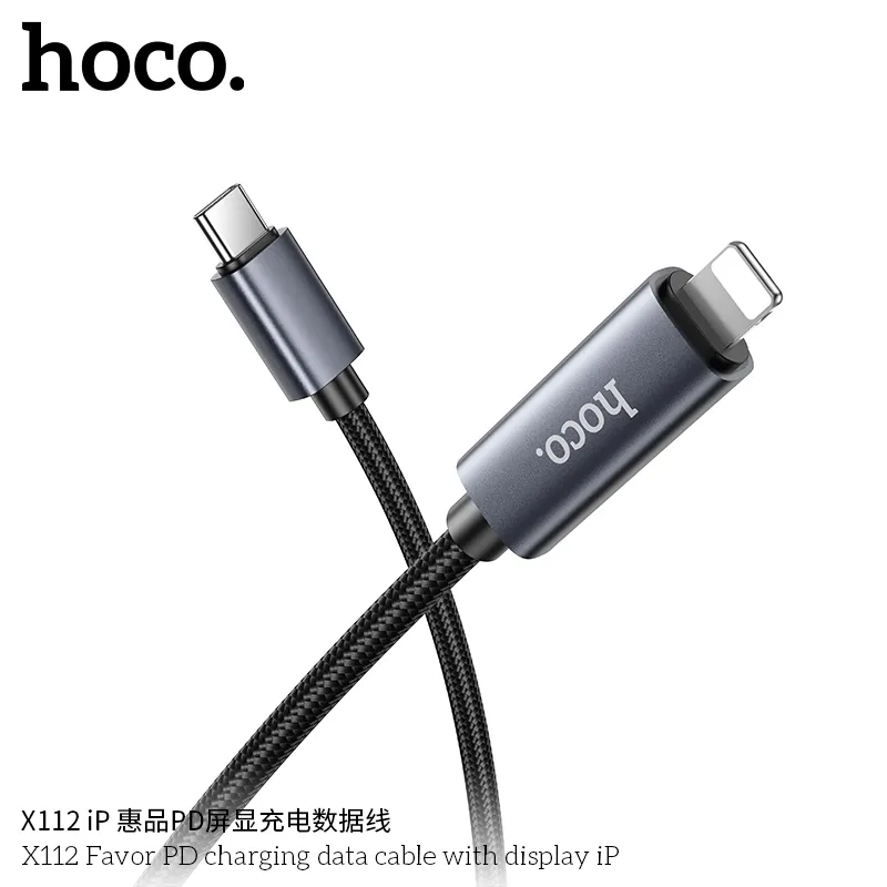 Đóng gói sản phẩm cáp sạc Hoco X112 vừa vặn, sang trọng phù hợp làm quà tặng