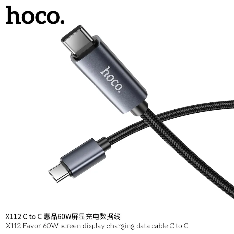 Trải nghiệm sạc an toàn và ổn định với cáp Hoco X112 Favor