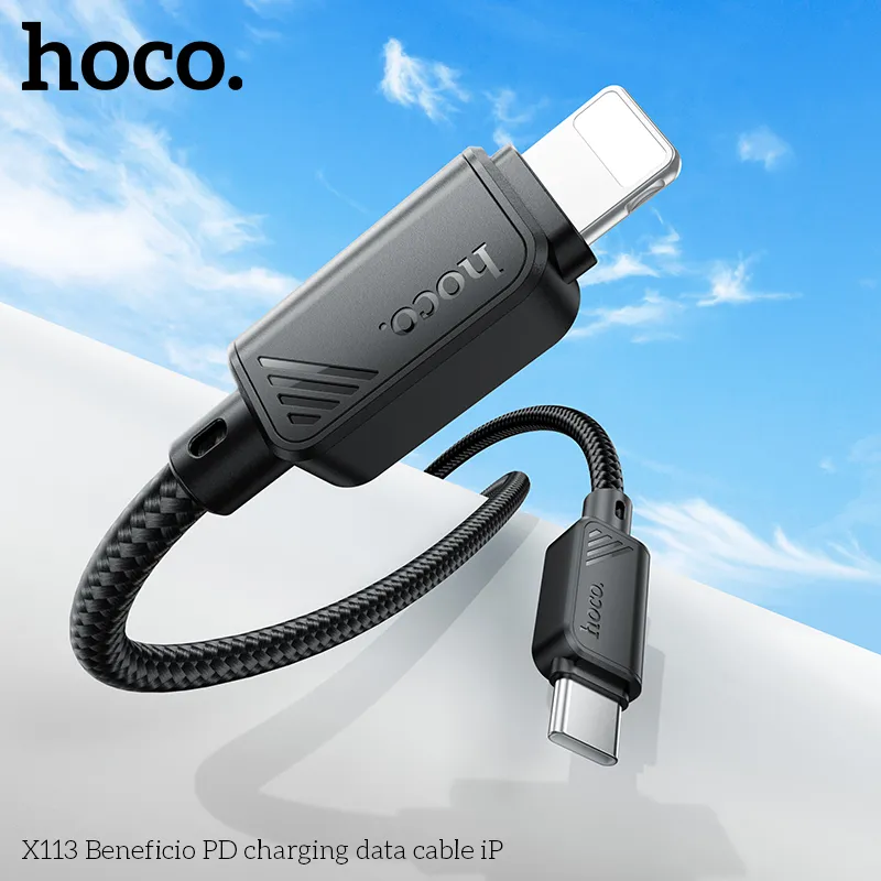 Trải nghiệm sạc ổn định tuyệt vời với Cáp PD iP Hoco X113 Beneficio