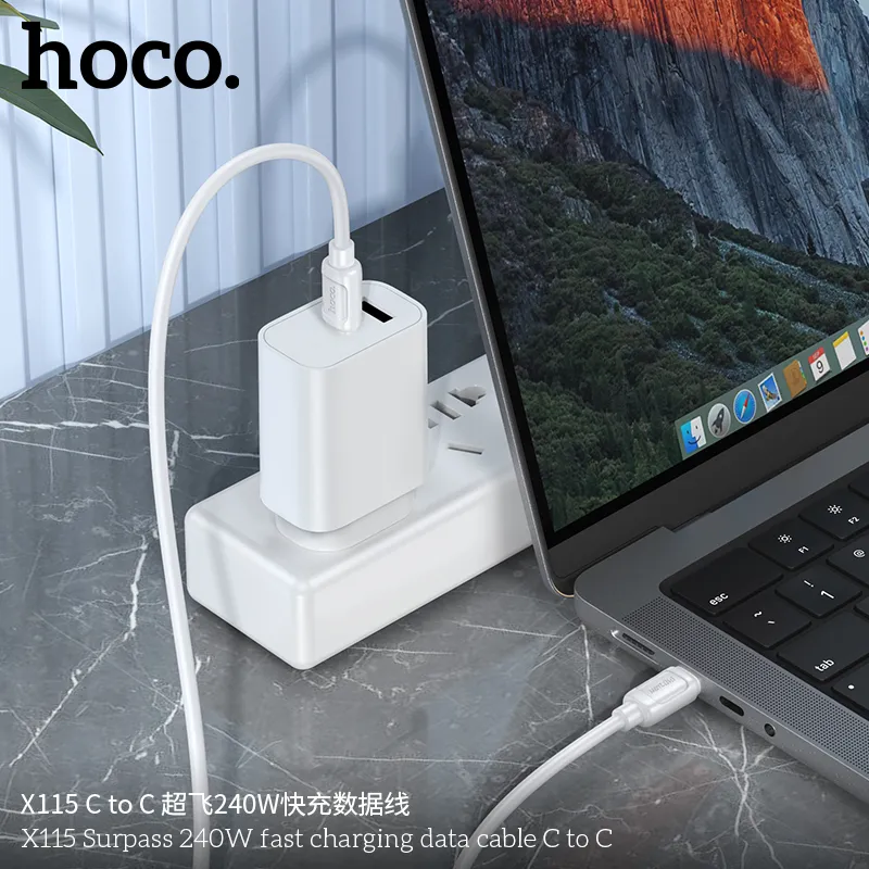 Tính năng vượt trội cáp Type-C Hoco X115 với lõi đồng chất lượng cao