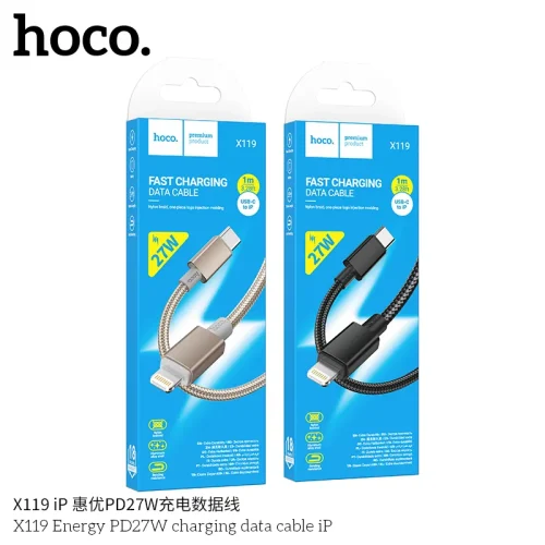 Cáp Sạc PD iP Hoco X119 Energy 27W Unpackaged