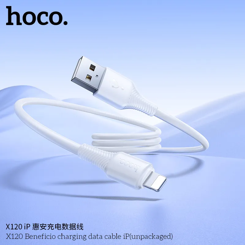 Cáp sạc iP Hoco X120 công năng sạc 2.4A, truyền tải ổn định