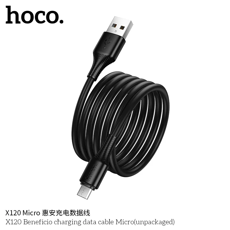 Cáp Sạc Micro Hoco X120 Beneficio Packaged thiết kế bền đẹp dễ sử dụng