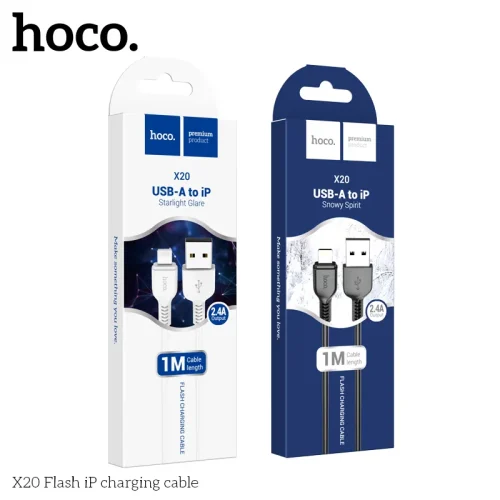 Cáp Sạc iP Hoco X20 Flash L=1M